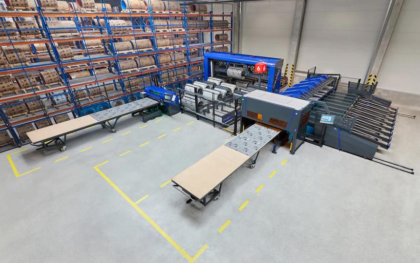 Potpuno automatizirano rezanje i savijanje limova SLINET S 1.5 + VARIOBEND DB 6.2,00